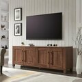 Hudson & Canal 80 in. Chabot Rectangular TV Stand Walnut TV1633